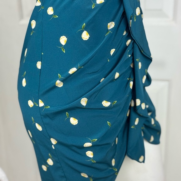 INTERMIX Blue Bodycon Long Sleeve Dress. D37 - Picture 7 of 17